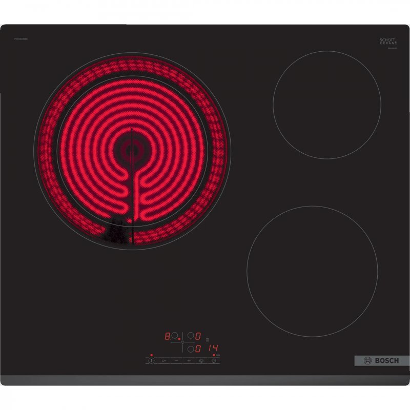 Detalle de Bosch PKK631BB8E Placa vitrocerámica 3 zonas 60 cm