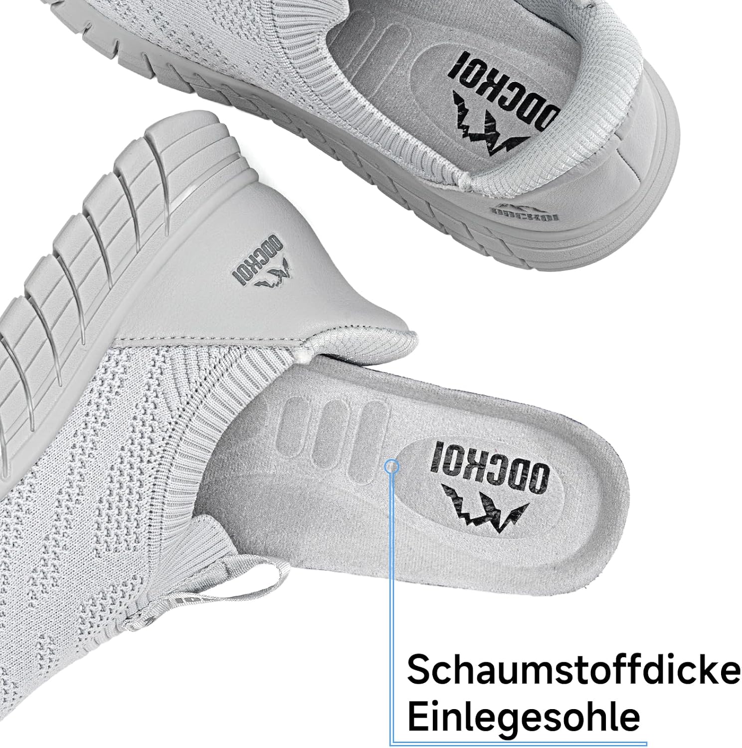 Thumbnail 4 de ODCKOI Chaussures à enfiler mains libres pour hommes – Confort léger et sans lacets