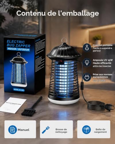 Thumbnail 4 de Lampe Anti Moustique Novabed 4200V – 2 en 1 LED douce, couverture jusqu'à 150 m²