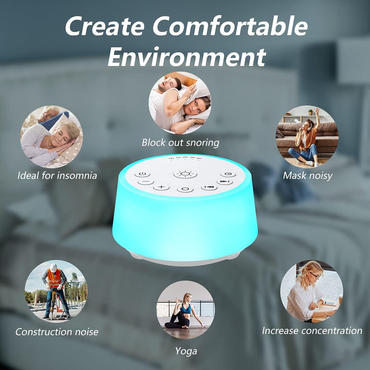 Thumbnail 5 de Color Noise Sound Machine with 10 Colours