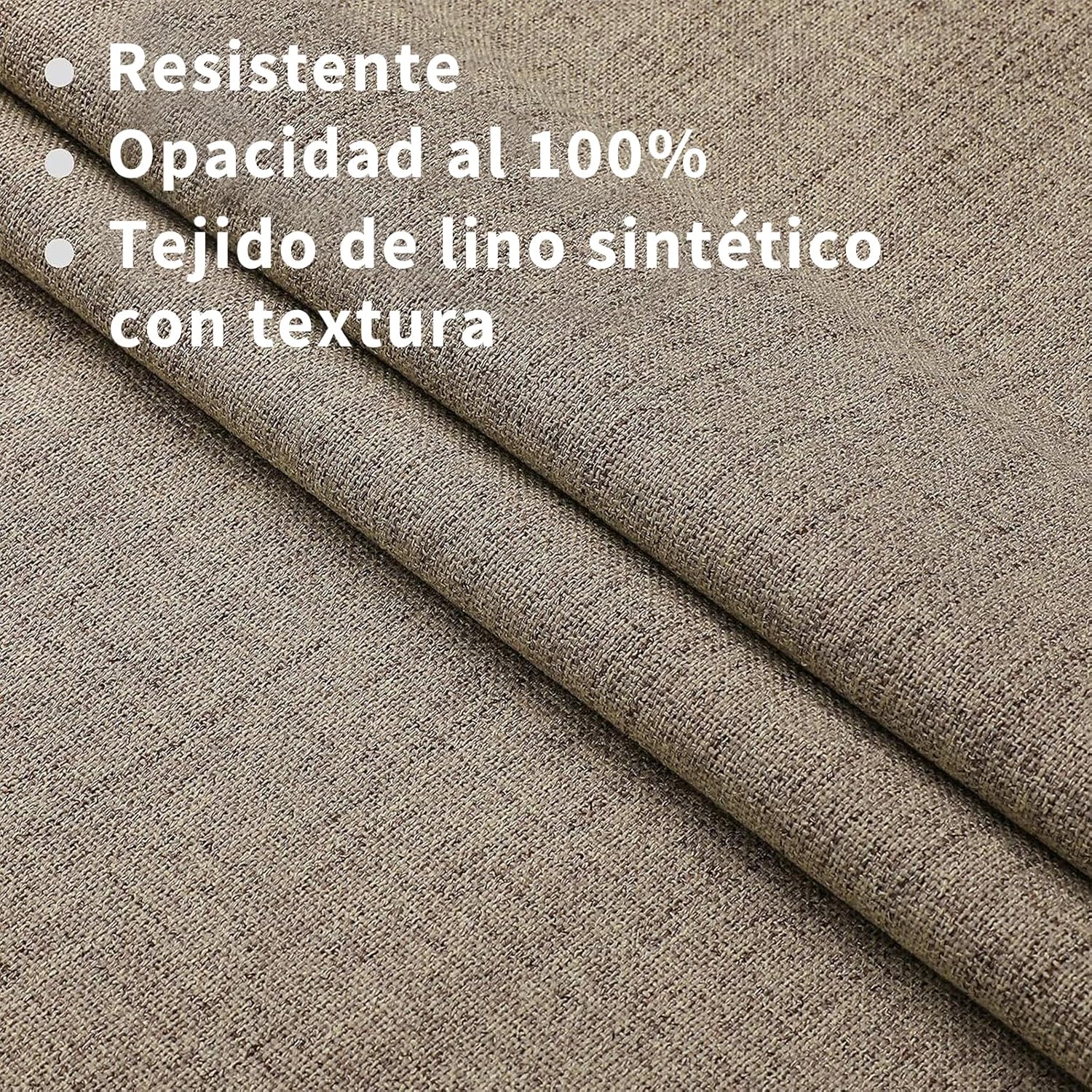 Thumbnail 1 de Joydeco tende oscuranti interne 2 pezzi effetto lino 140 x 260 cm, con passanti nascosti