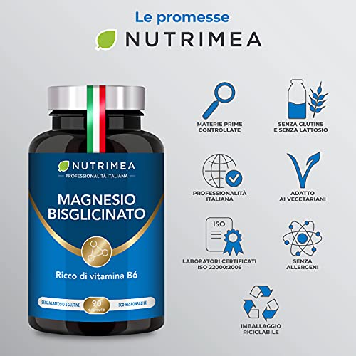 Thumbnail 7 de Magnesio Bisglicinato 300 mg con Vitamina B6 | Nutrimea – 90 capsule