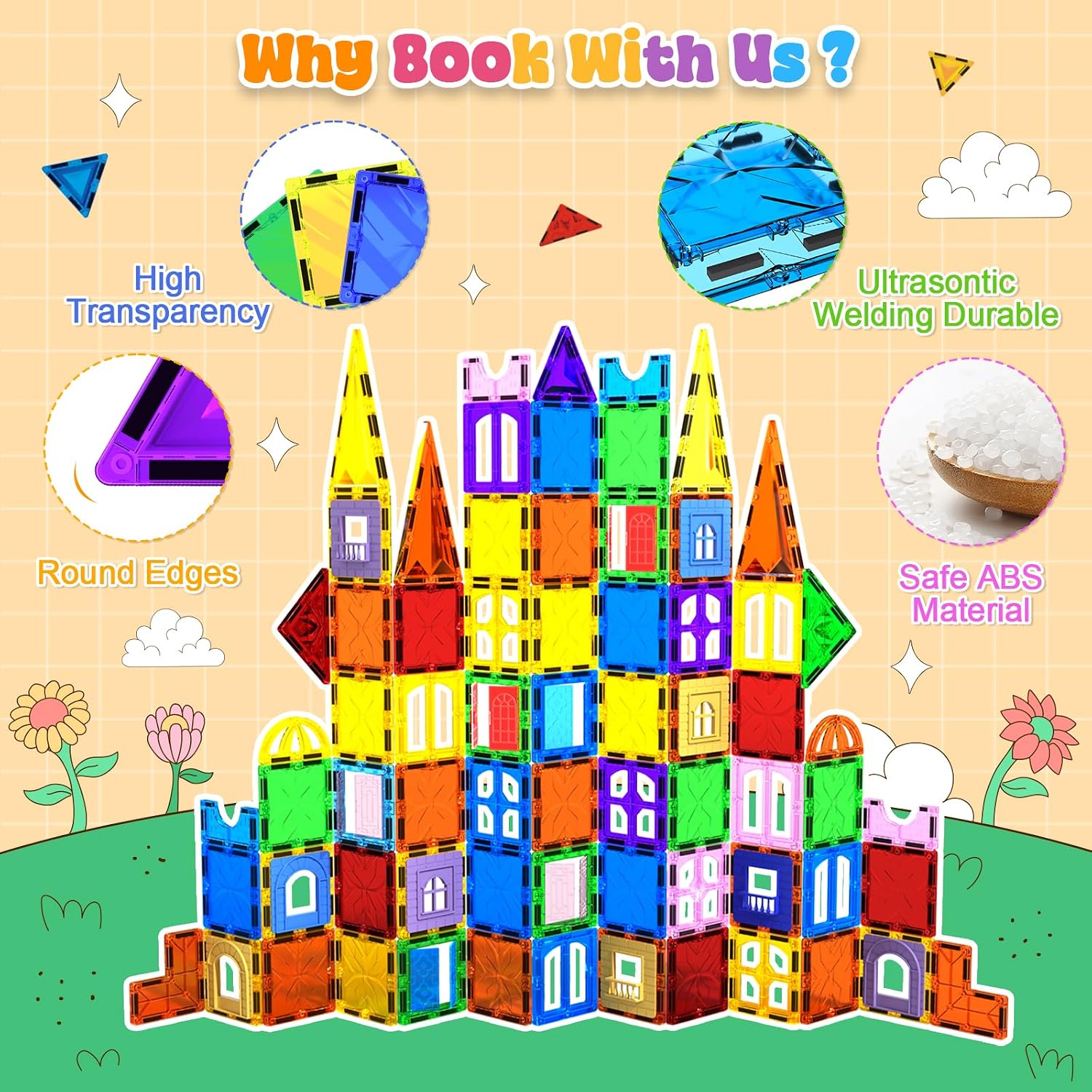 Thumbnail 5 de Magneverse 123PCS Magnetic Tiles – 2026 Upgrade for Creative Building