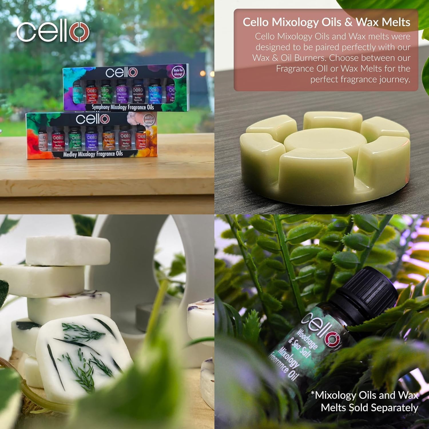 Thumbnail 4 de Cello City Northern Lights Electric Melt Burner – colour-changing wax & oil burner for fragrance and relaxing décor