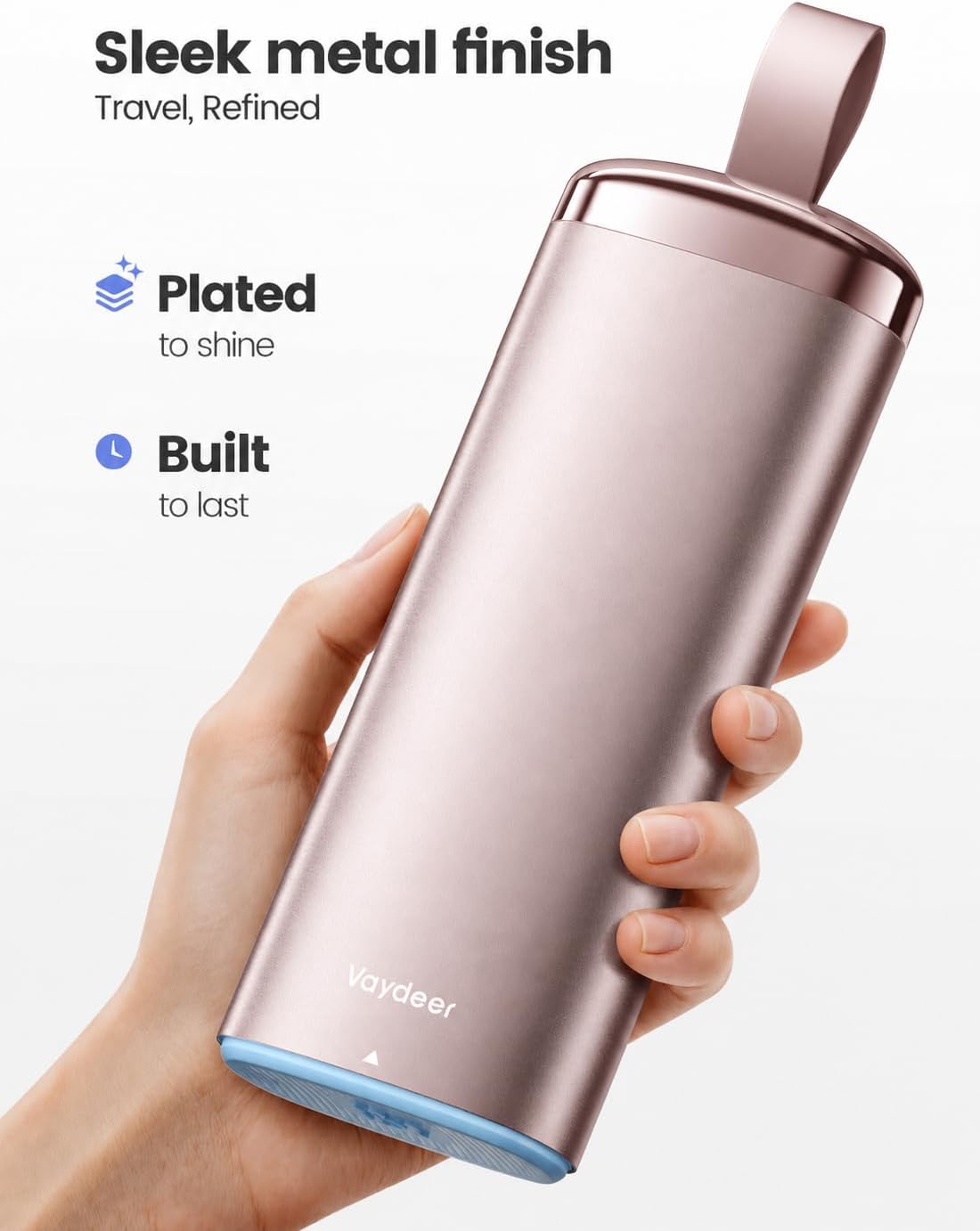 Detalle 2 de Vaydeer Metal Pill Organizer, 7-Day AM/PM Case with Desiccant