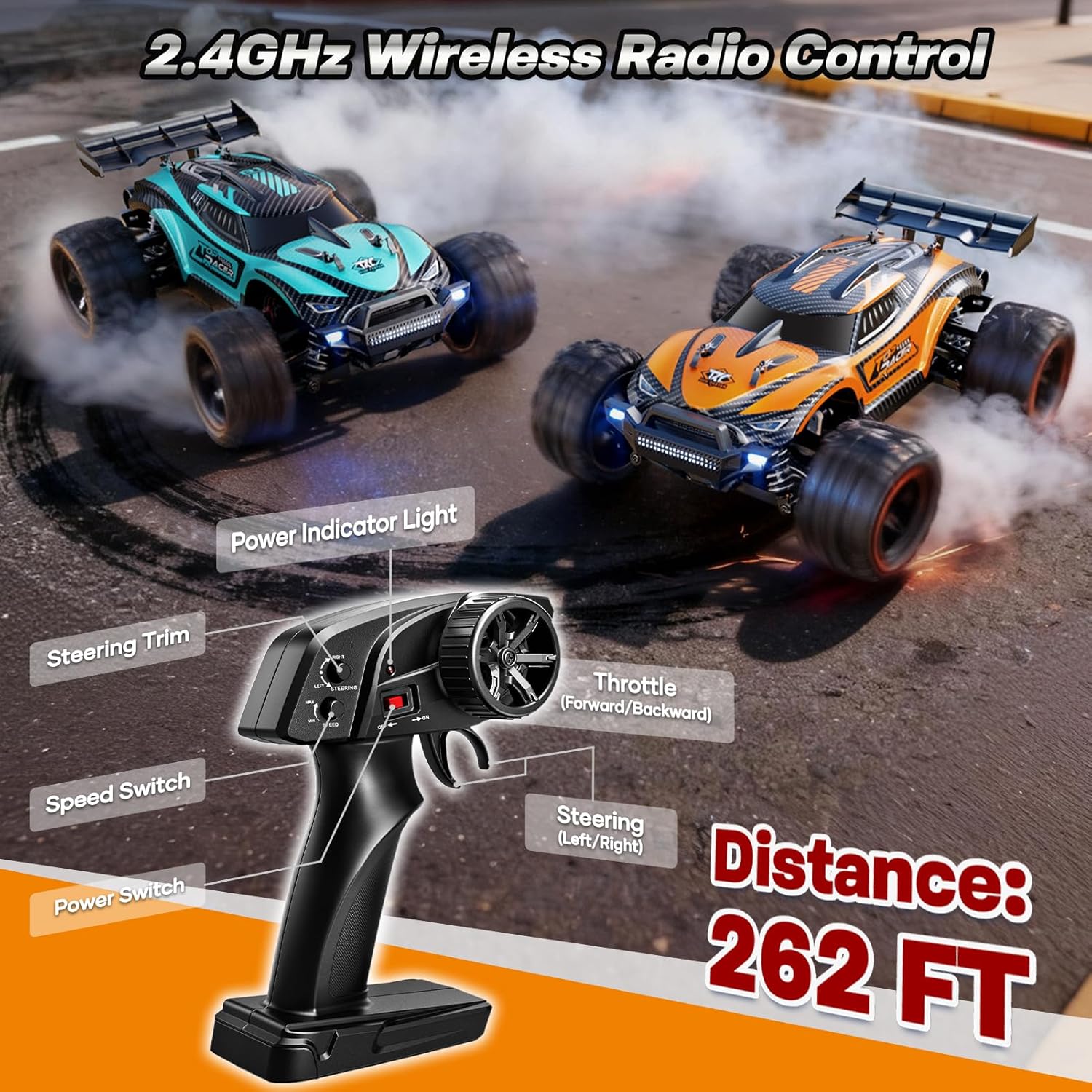 Detalle de HOMETALL 1:18 38 KPH RC Truck