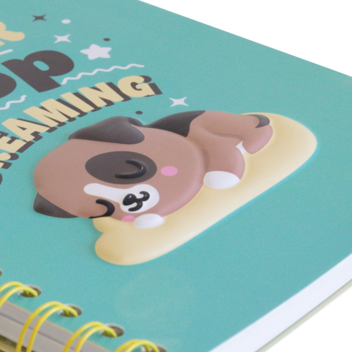 Detalle de Mr. Wonderful - Cahier A5 3D Dog – Never stop dreaming