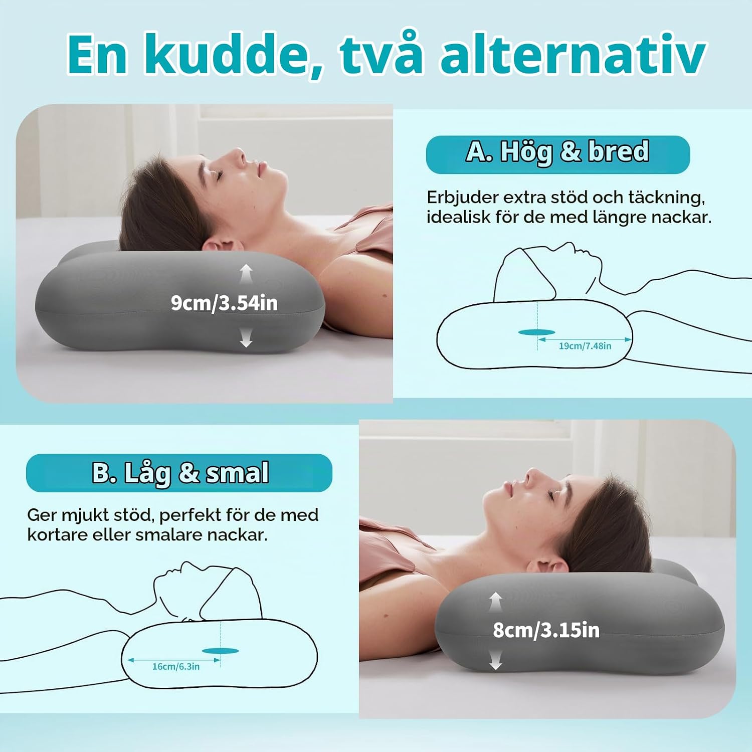 Thumbnail 2 de pozico CloudEar EP-02 piercingkudde i memoryskum med öronuttag