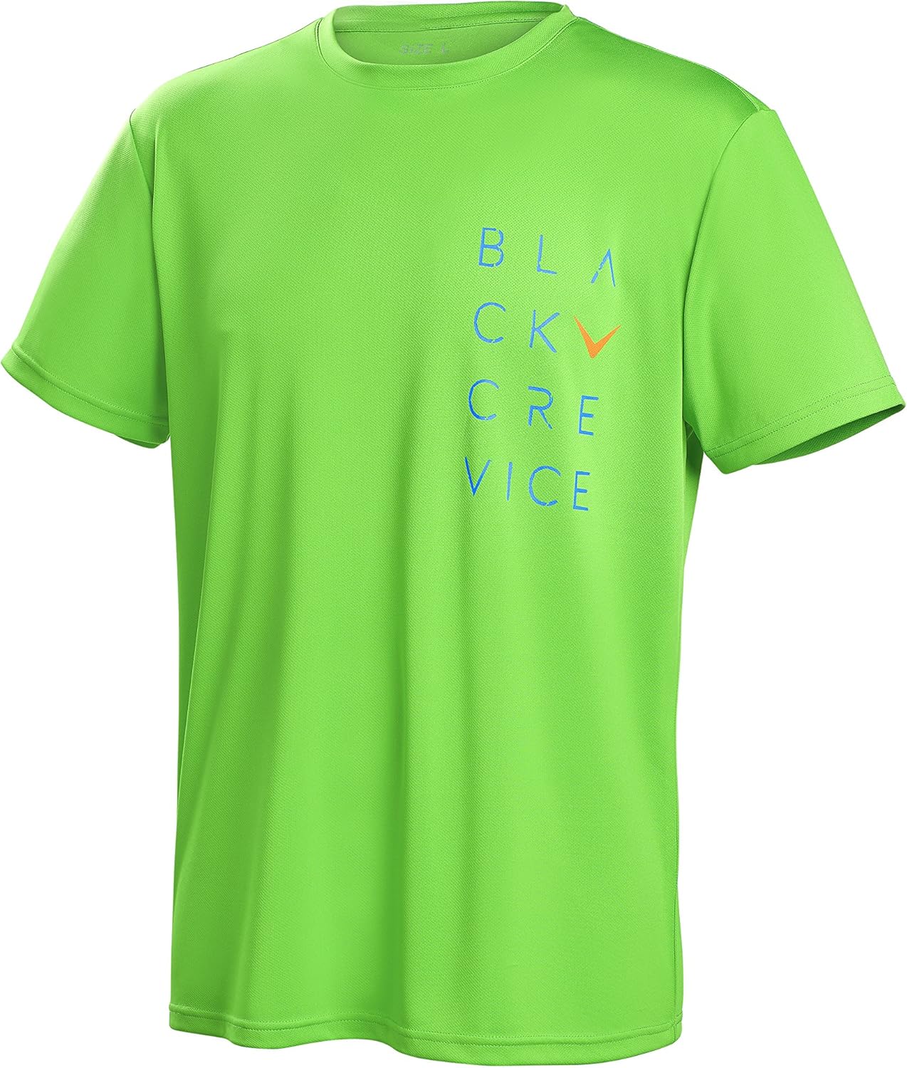 Detalle de Black Crevice T-Shirt Uomo Funzionale: maglietta sportiva traspirante per fitness e tempo libero