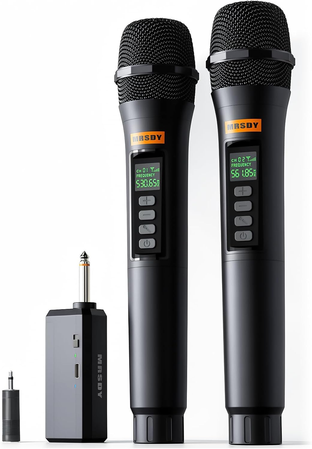 Detalle de MRSDY U9-2 Wireless Handheld Microphone Set, Dual Channel, 2.4GHz