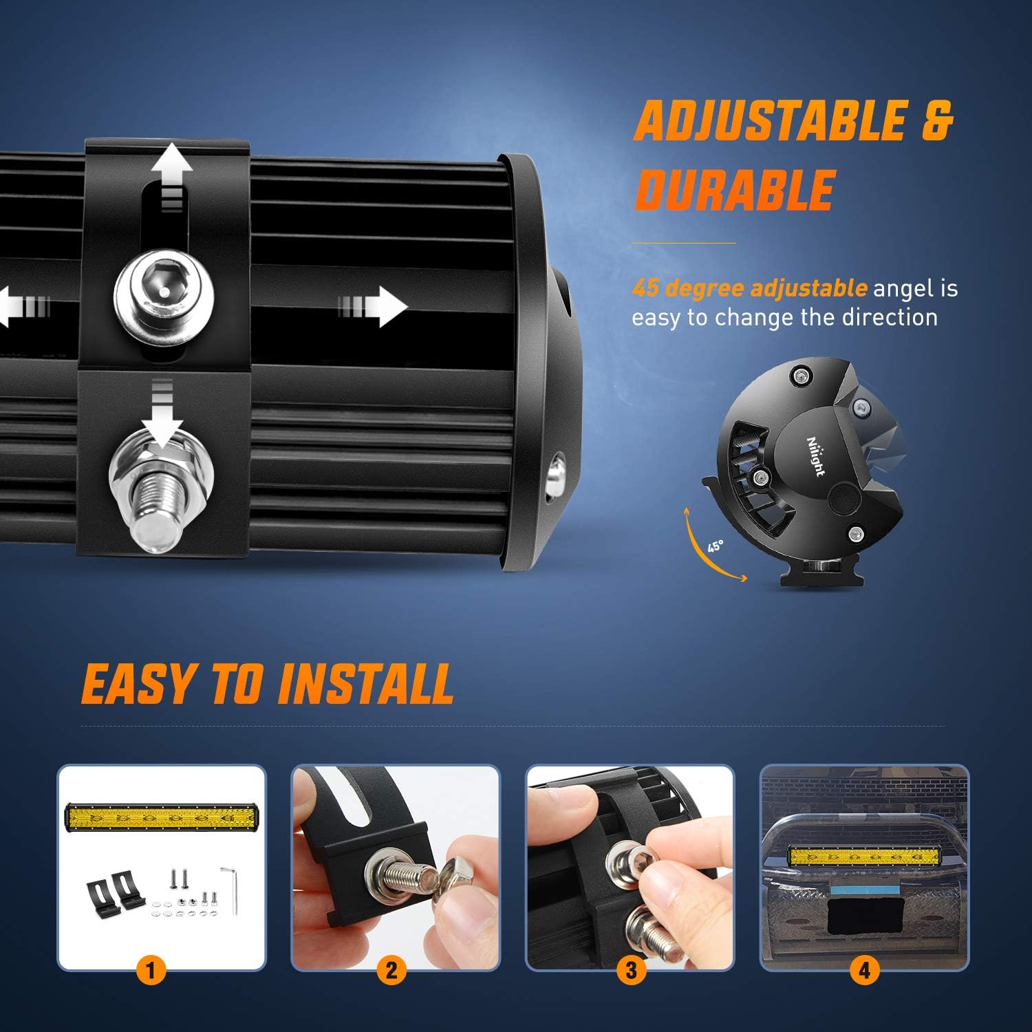 Detalle 2 de Nilight LED Light Bar 20-Inch