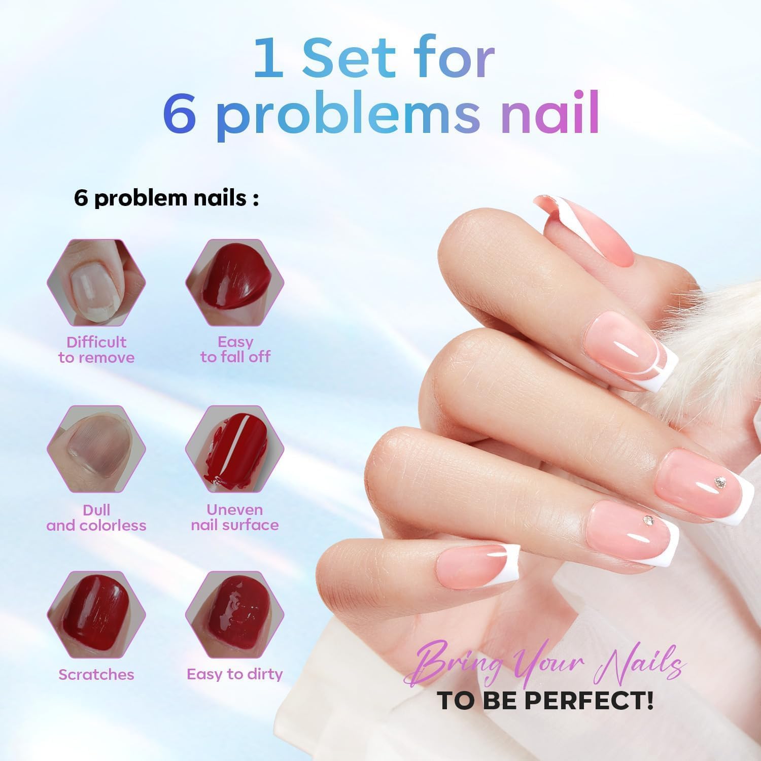 Thumbnail 4 de Modelones Basis en Top Coat Semipermanente: UV-gelset, no-wipe, 2 x 10 ml