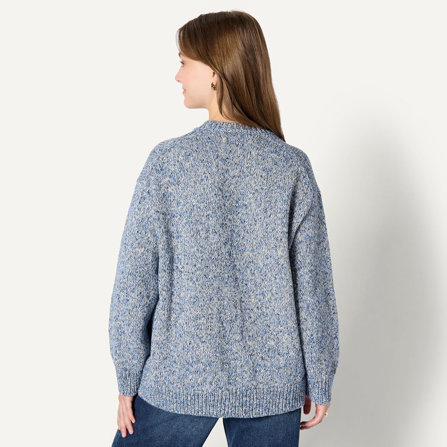Thumbnail 1 de Amazon Essentials Women’s Oversized-Fit Multi-Colour Heavyweight Crewneck Jumper