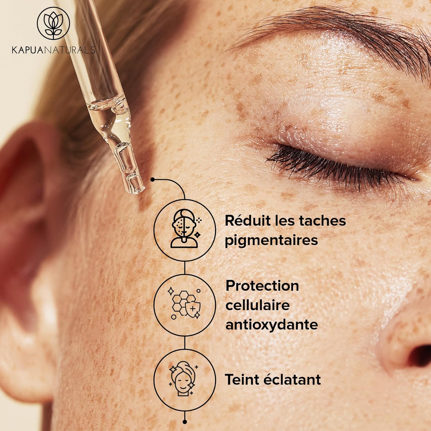 Detalle de BIO Serum Vitamine C – Sérum visage 100 ml avec Acide Hyaluronique, Panthénol et Vitamine E