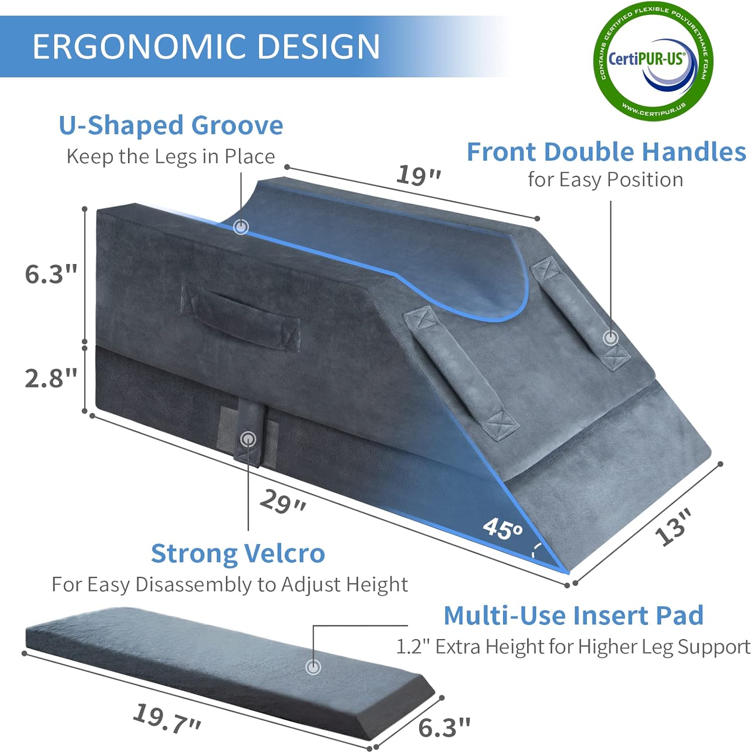 Thumbnail 2 de KingPavonini 4-Height Leg Elevation Pillow