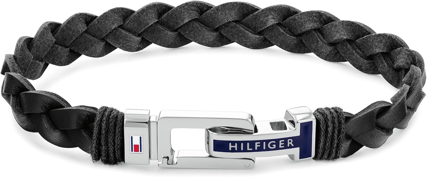 Thumbnail 5 de Tommy Hilfiger Geflochtenes Lederarmband 19–20,5 cm 🧷
