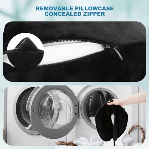 Detalle 2 de Cирorld Coussin de Voyage Gonflable pour Avion – Oreiller de Nuque Ultraléger, Ensemble Complet