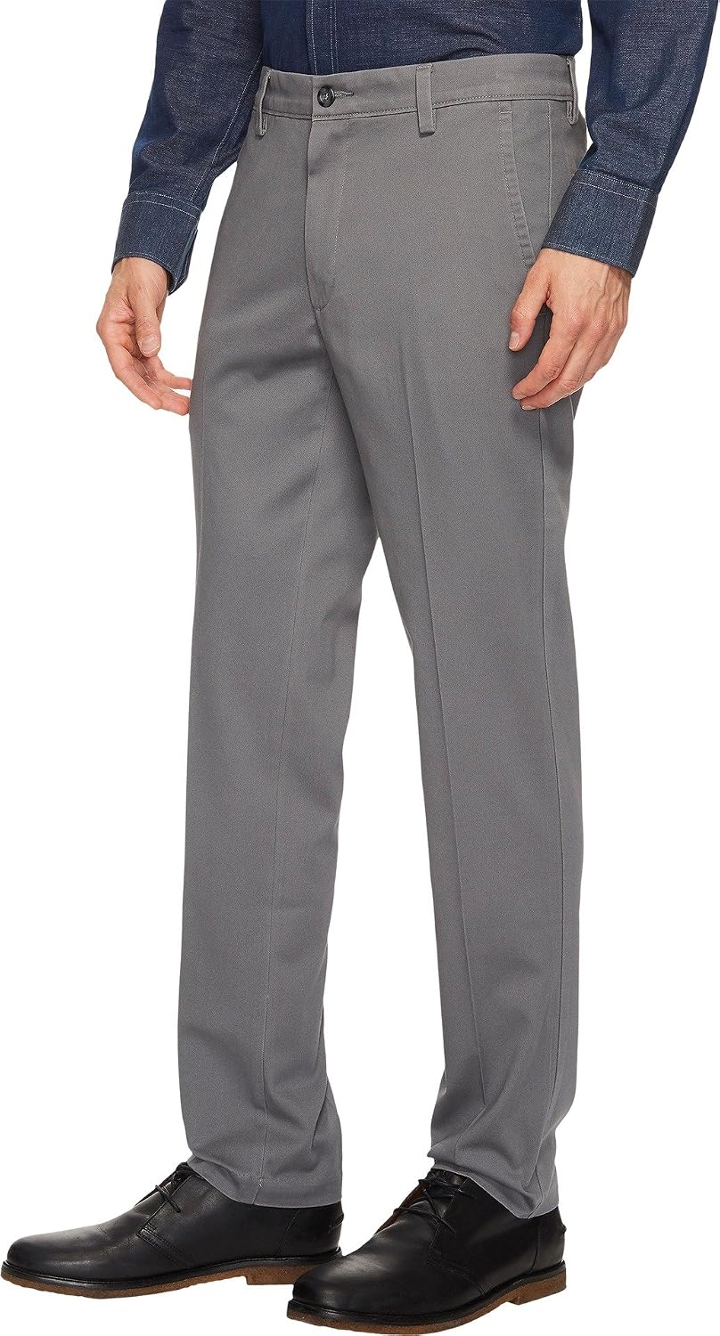 Detalle de Dockers Easy Khaki Slim Fit Trousers with Stretch, Wrinkle-Resistant Fabric