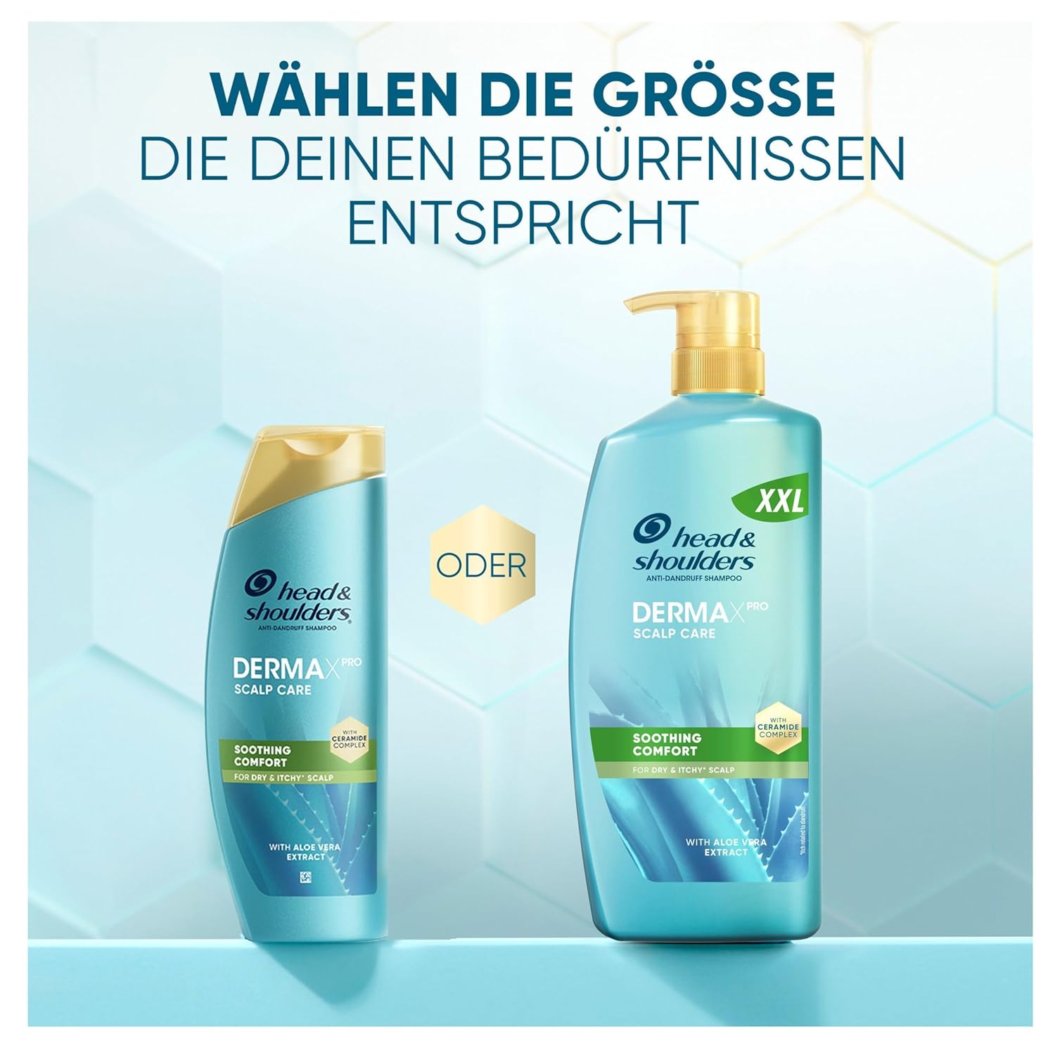 Thumbnail 1 de Head & Shoulders DermaXPro Beruhigendes Komfort Anti-Schuppen Shampoo 800 ml – Aloe Vera & Ceramidkomplex
