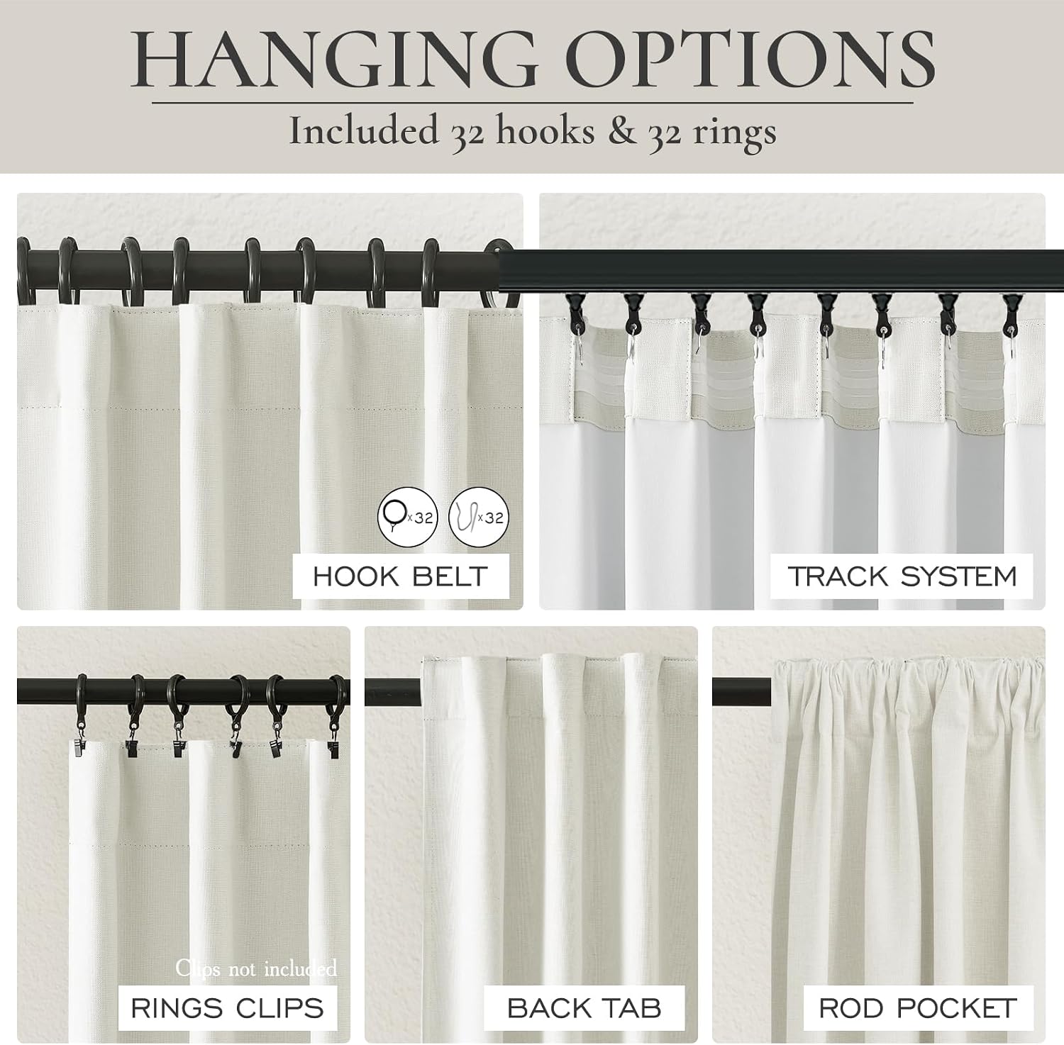 Thumbnail 3 de QJmydeco Blackout Curtains 84 Inches