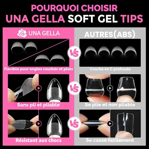 Detalle 2 de UNA GELLA capsules américaines amande courte, 216 pièces
