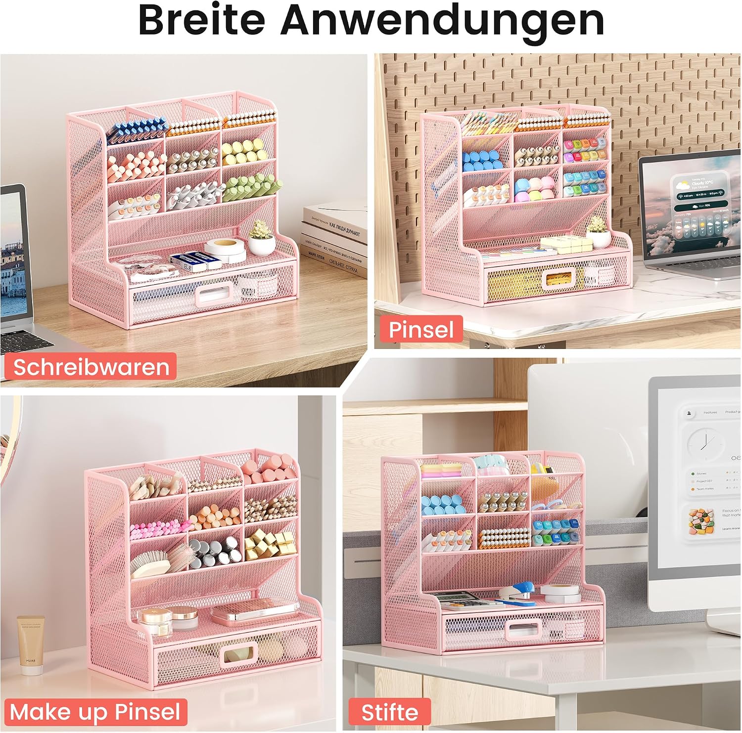 Detalle 2 de VITVITI Schreibtisch Organizer mit 9 Fächern