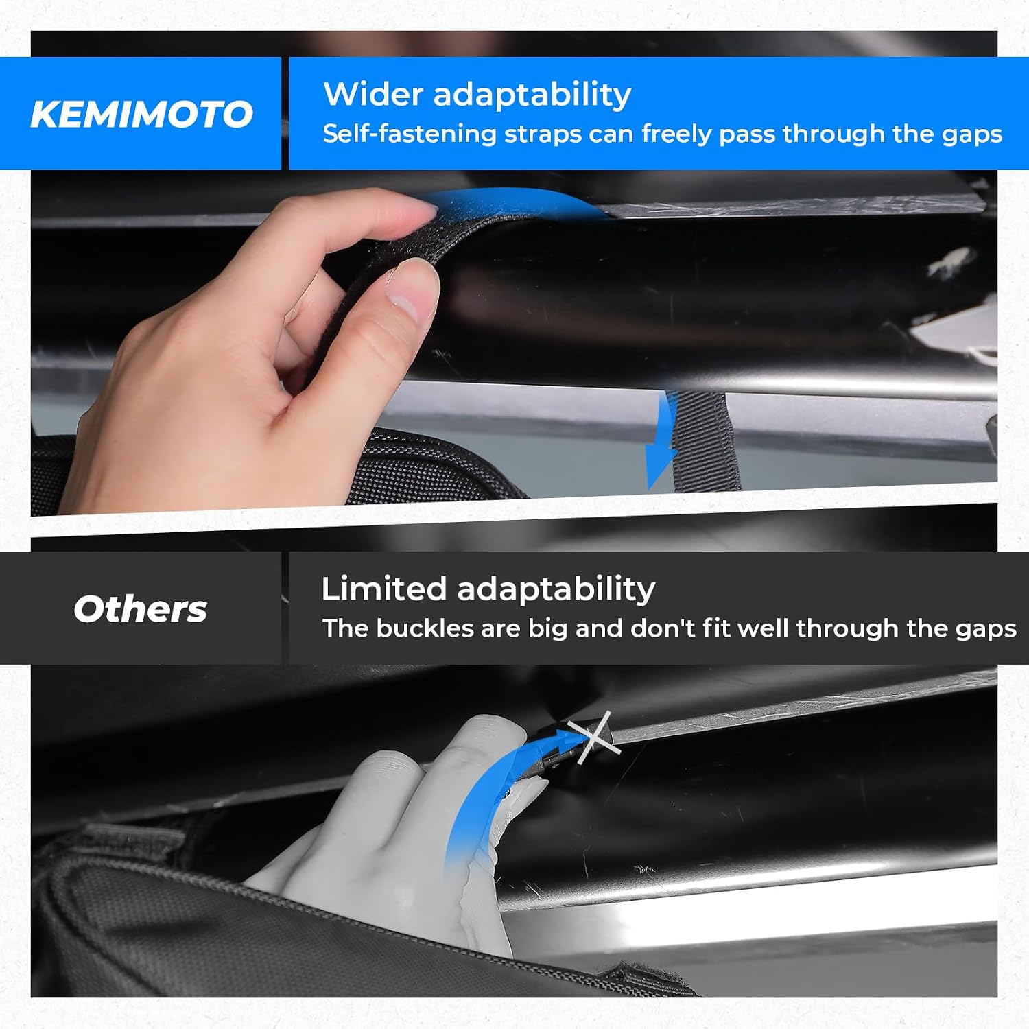 Detalle 1 de KEMIMOTO UTV Storage Bag, 1680D Oxford Cloth