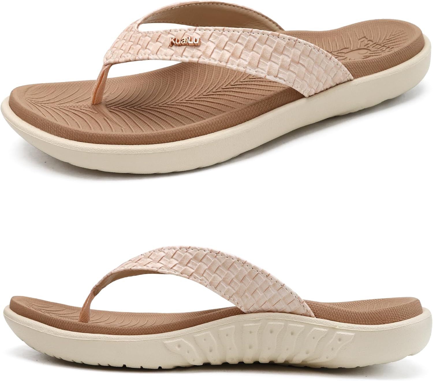 Thumbnail 3 de KuaiLu Womens Flip Flops Arch Support Yoga Mat Cushioned Sandals