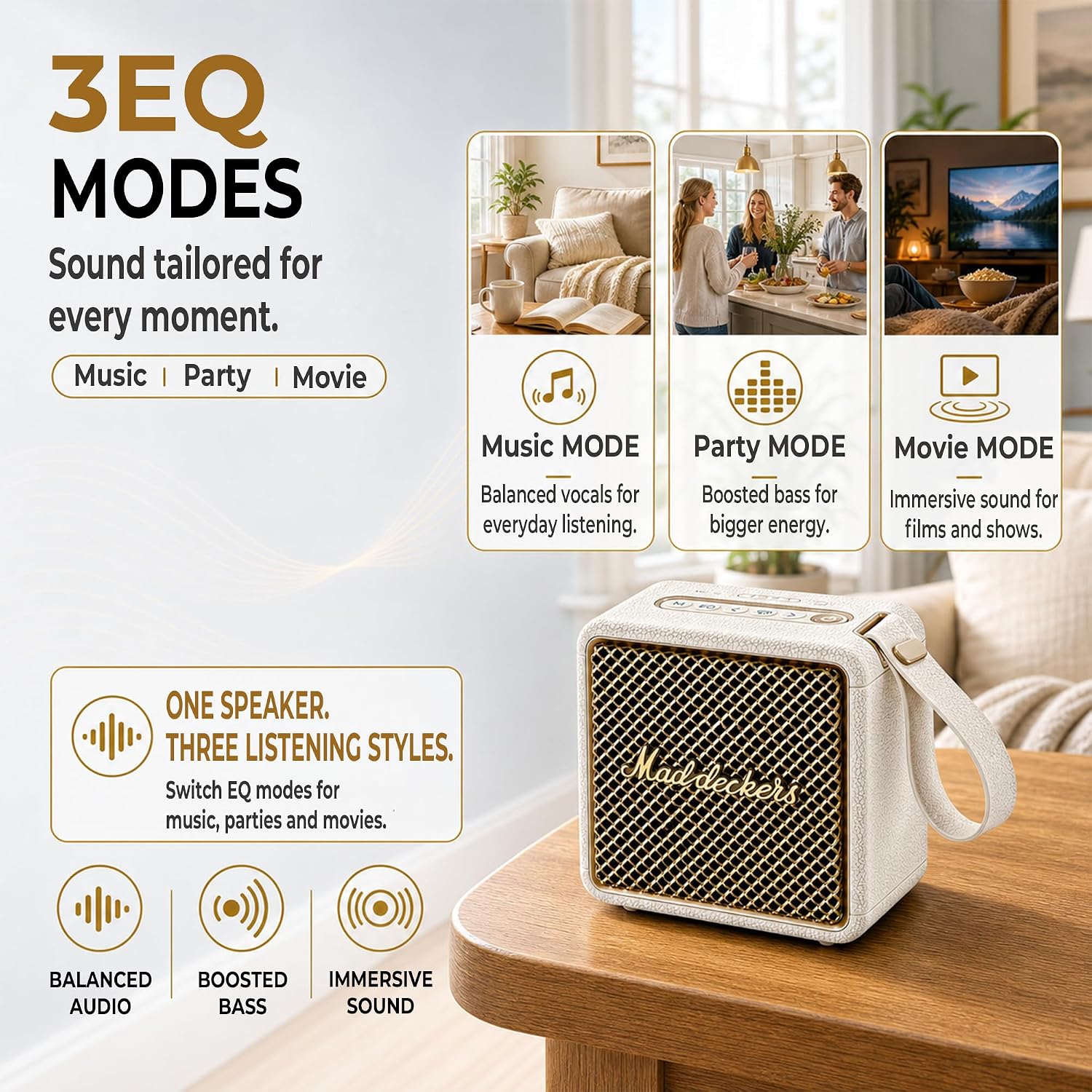 Thumbnail 2 de MADDECKERS MG II Portable Bluetooth Speaker – 24W RMS, IP67, 17+ Hours