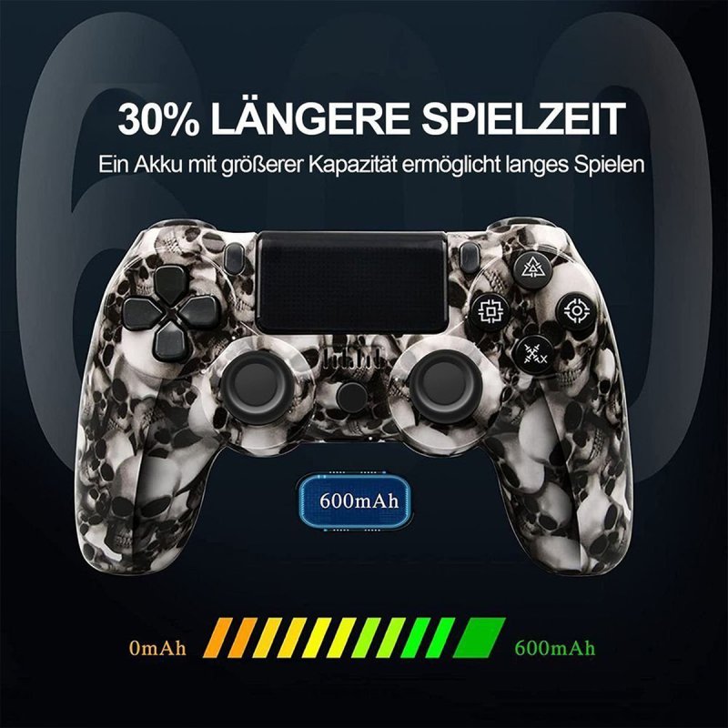Detalle de Kinsi P4YXSB Gamepad para PS4 con Bluetooth y vibração de doble motor