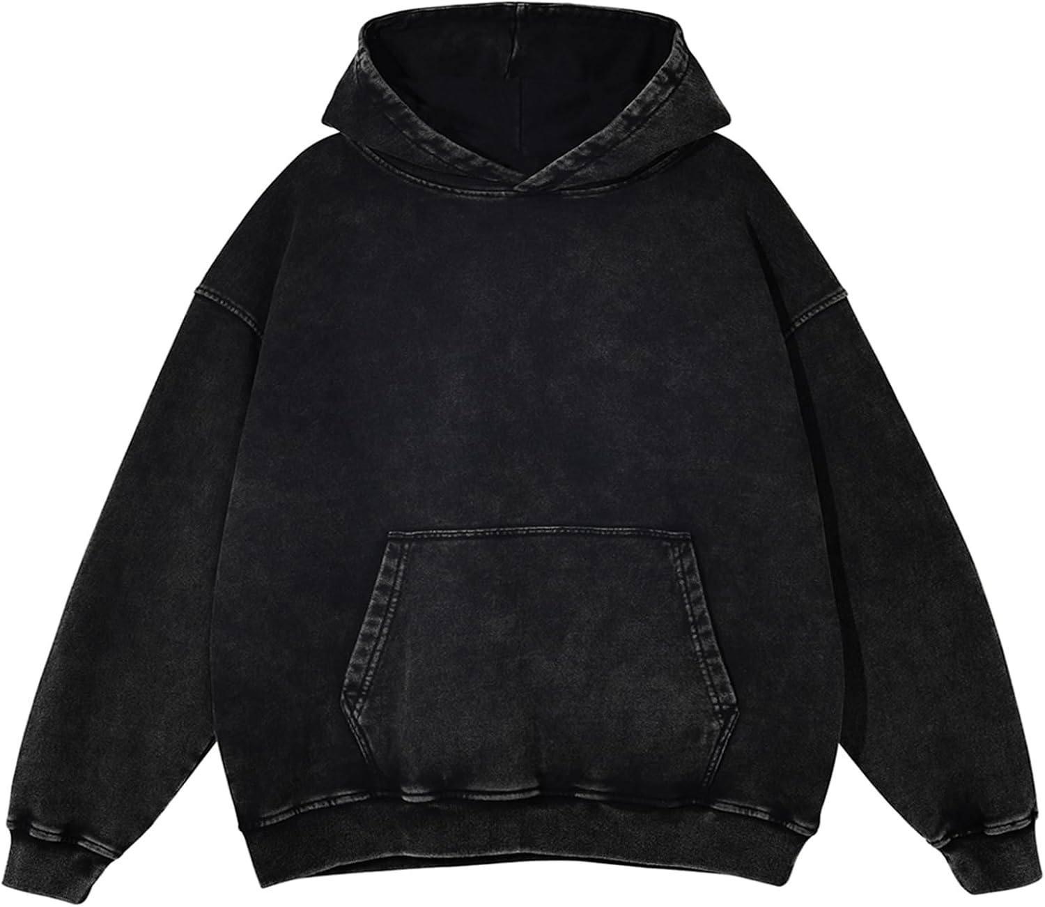 Detalle de KEEPSHOWING Oversized Vintage Hoodie for Men