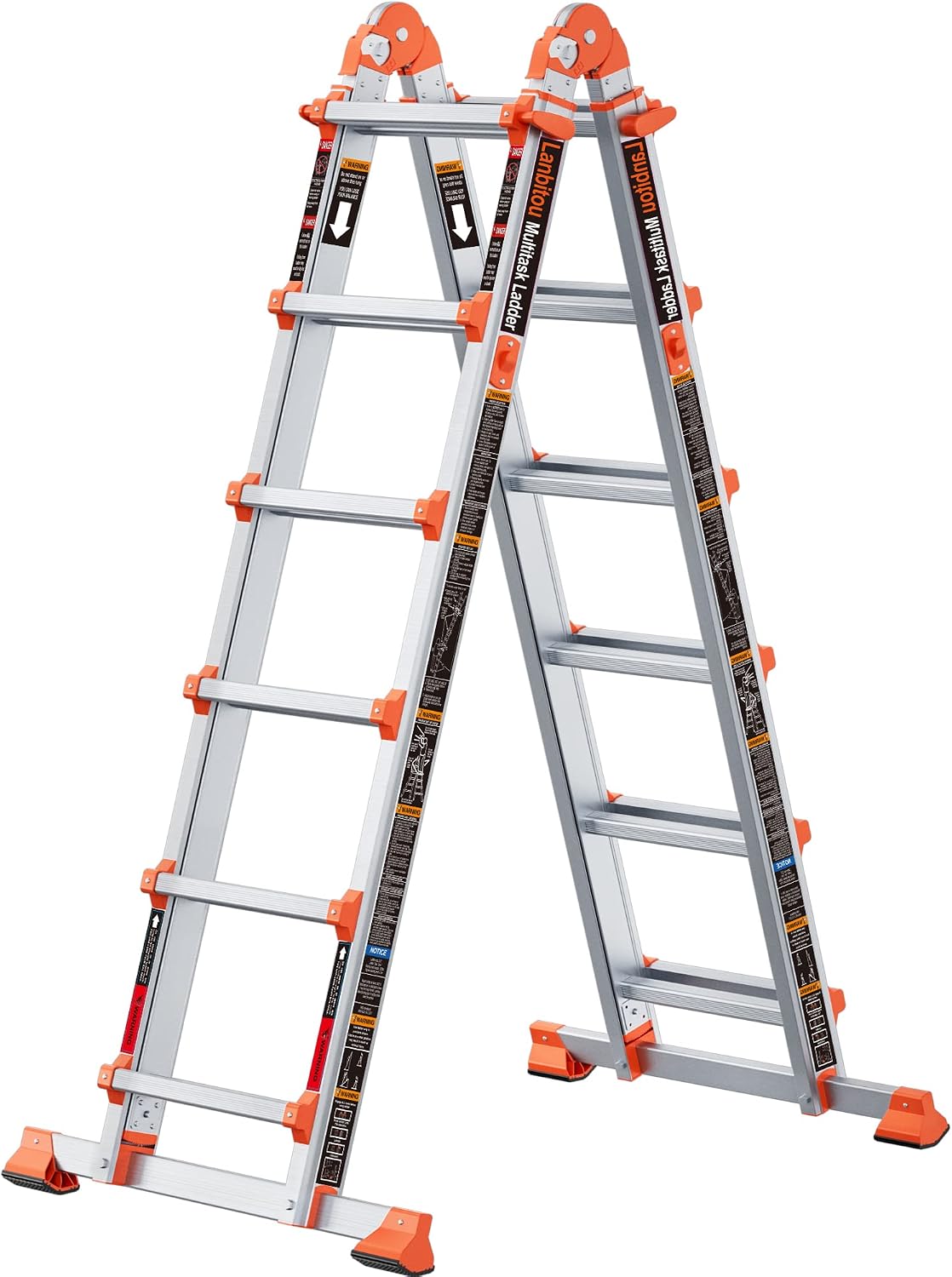 Detalle de LANBITOU Multi-Position Ladder 22 Ft