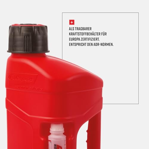 Detalle 2 de Polisport 8464600002 ProOctane: 10-Liter Gasflasche mit Schnellfüllsystem in Rot