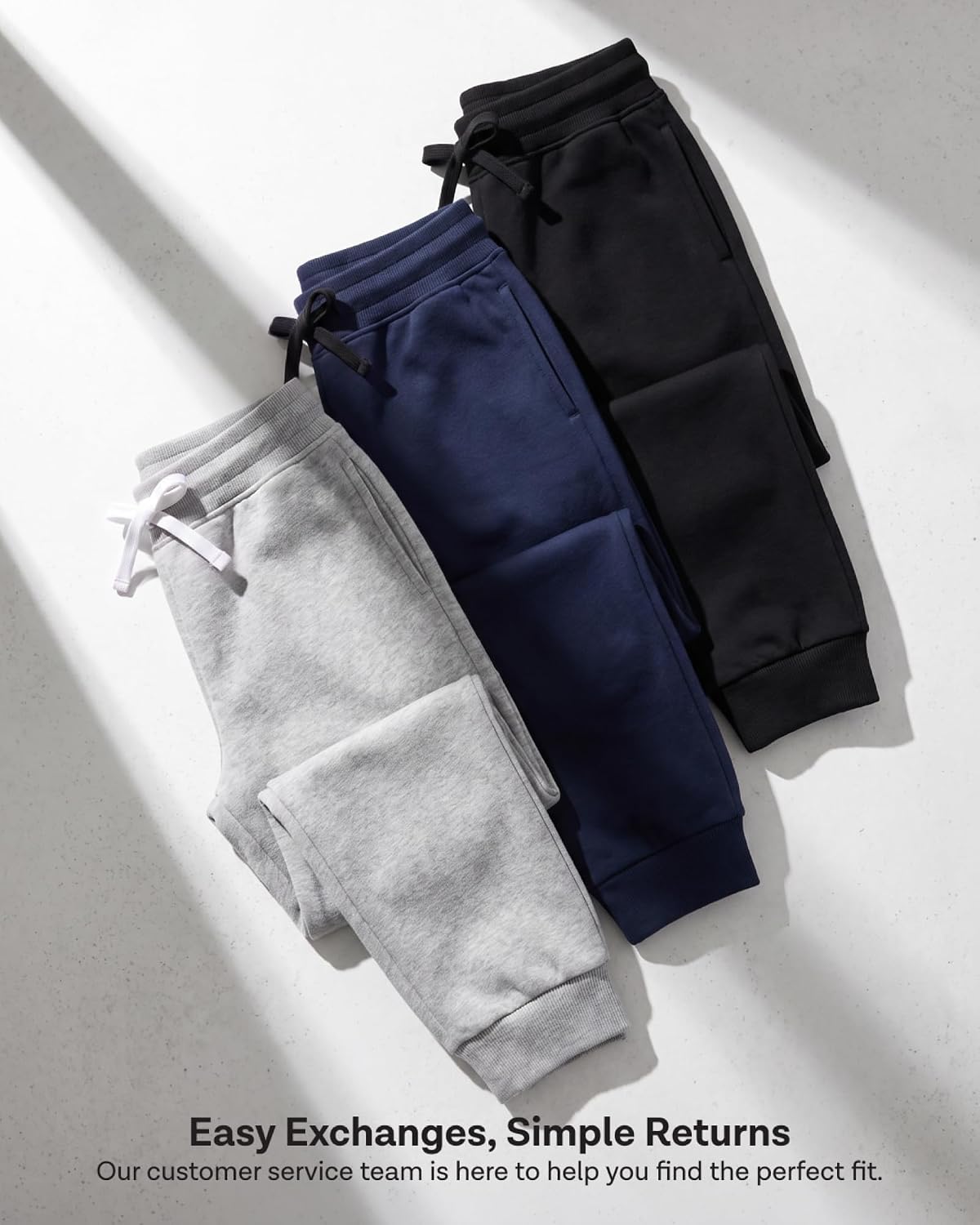 Thumbnail 6 de Boys' Fleece Joggers, 3-Pack