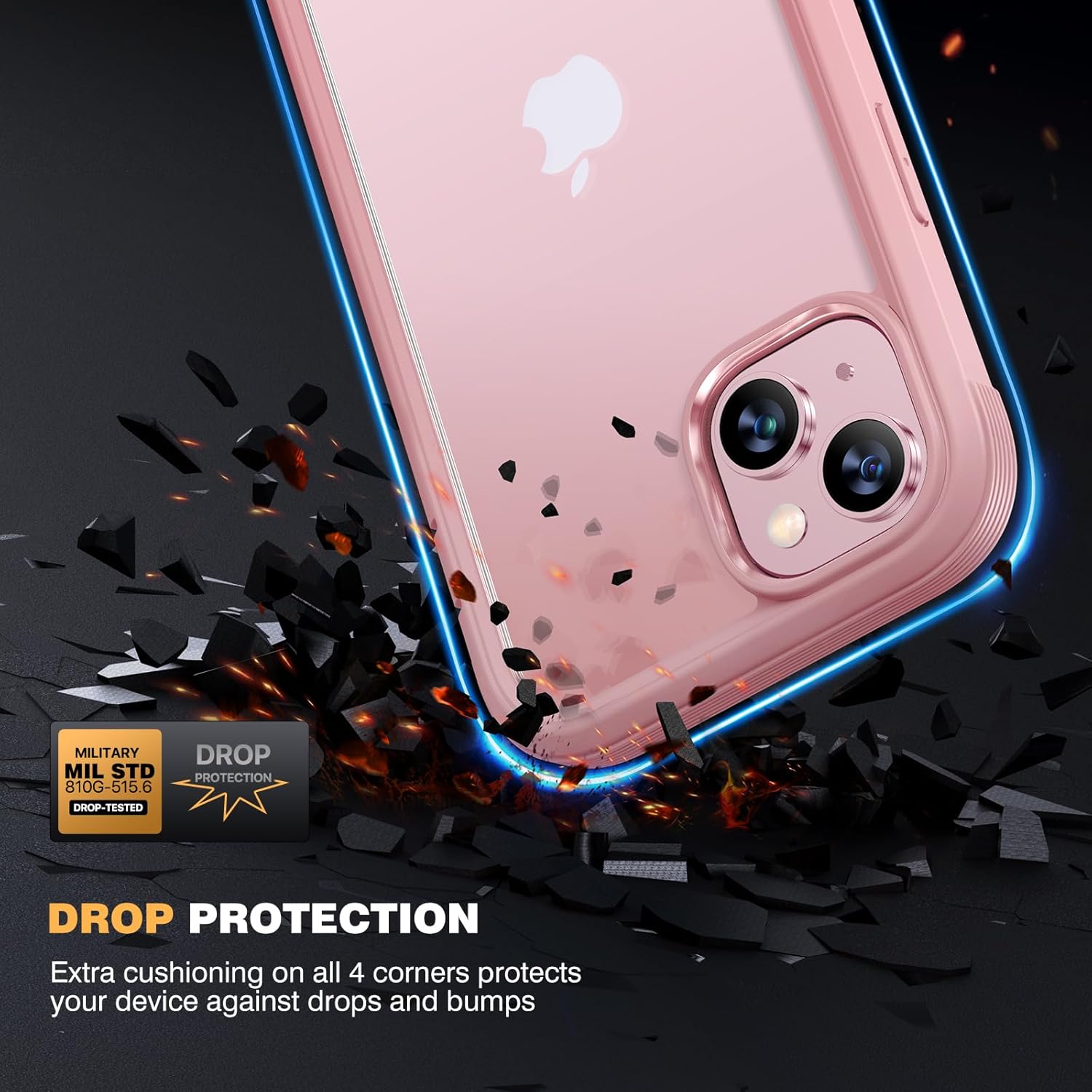 Thumbnail 2 de Diaclara iPhone 15 rugged case with 6.1" screen protector