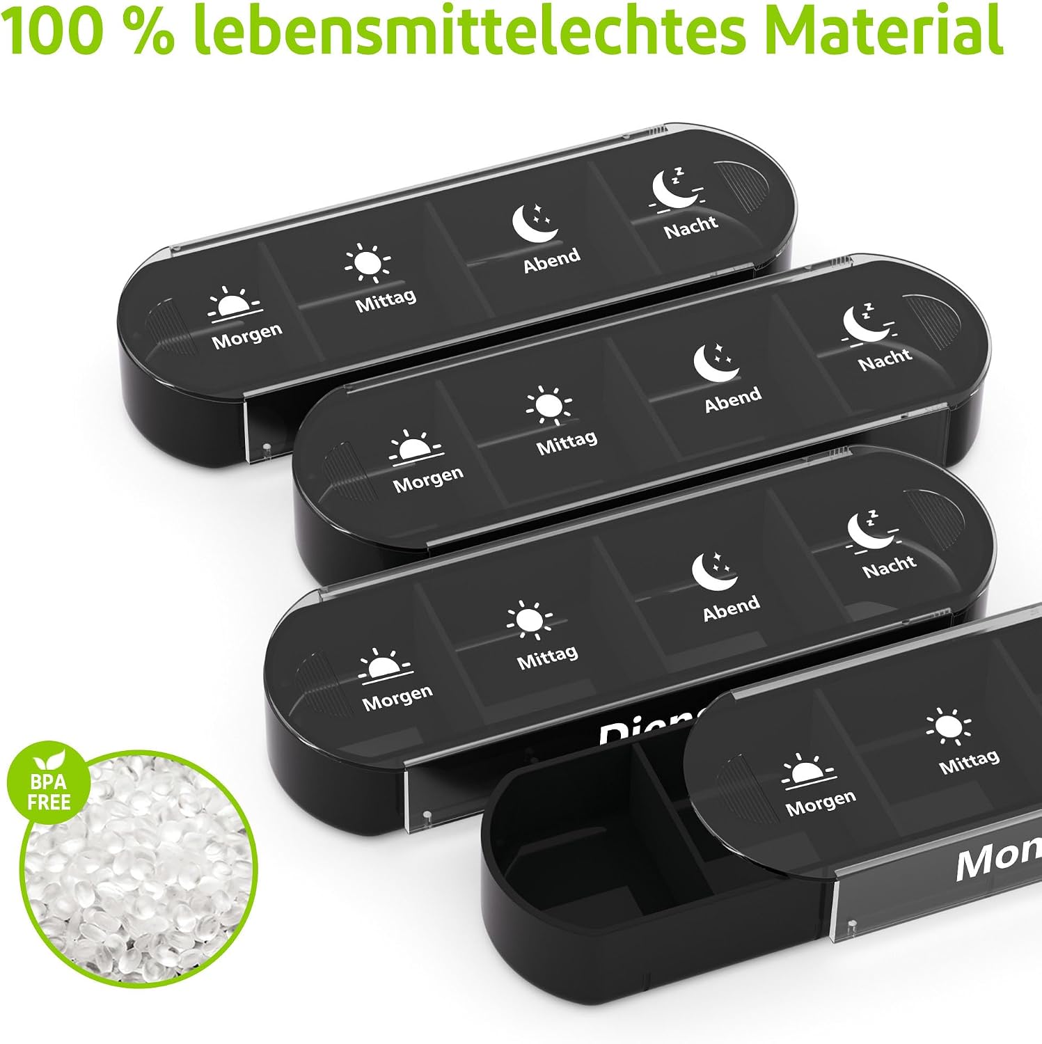 Thumbnail 4 de Tablettenbox Opret 7 Tage mit 4 Fächern