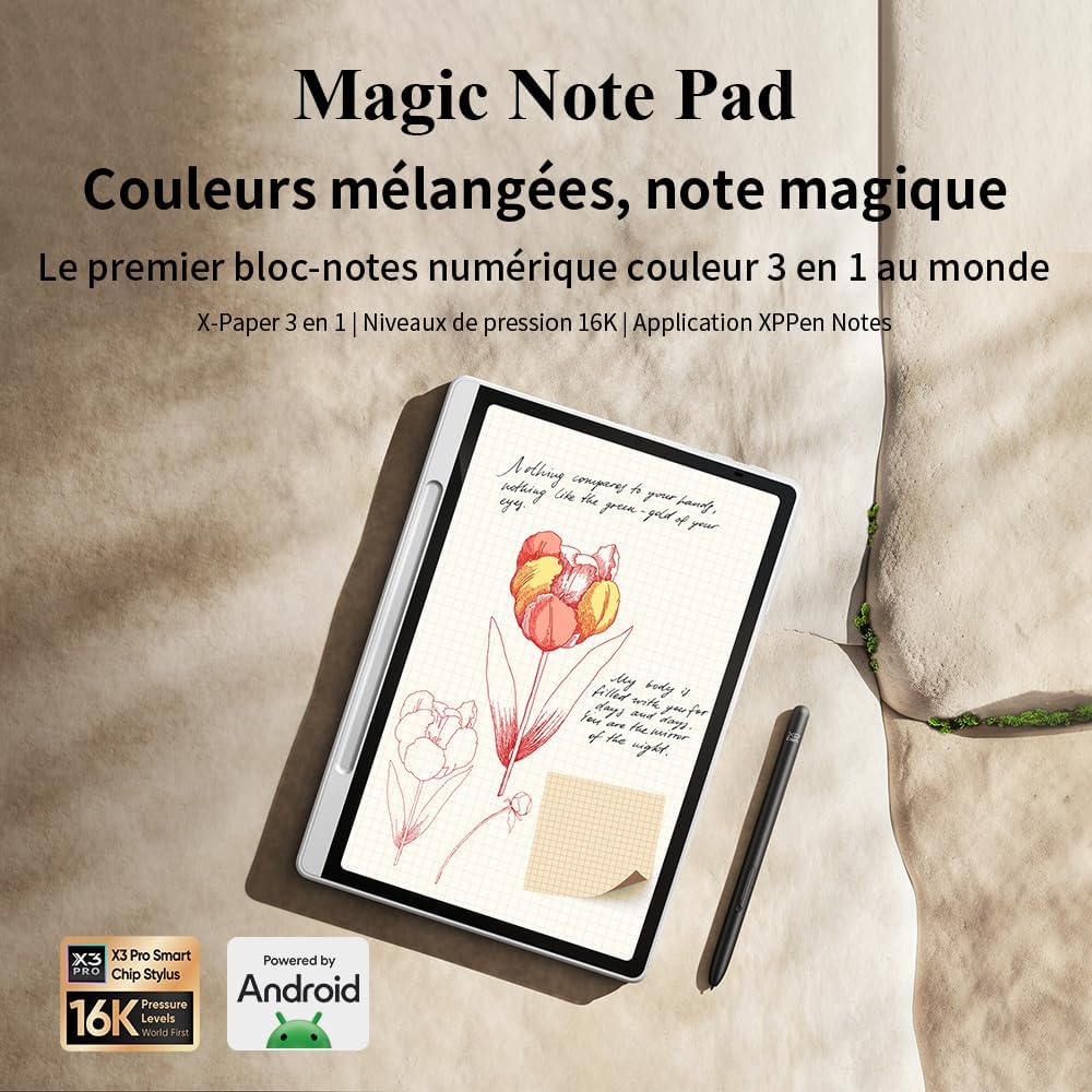 Thumbnail 1 de XPPen Magic Note Pad – Bloc-notes numérique couleur 3 en 1