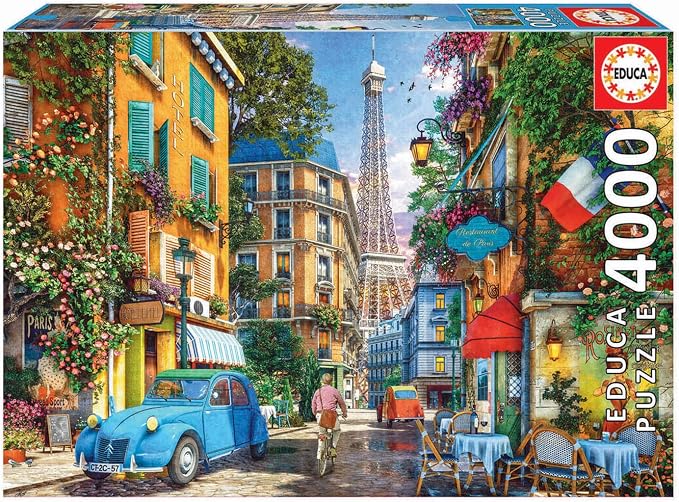 Detalle de Educa - Calles de París 🗼 Puzzle 4,000 Piezas