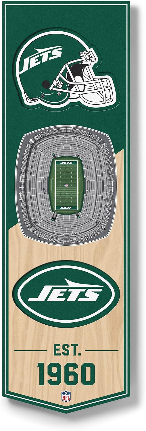 YouTheFan NFL Stadium 3D Banner 6x19 in. 🏈