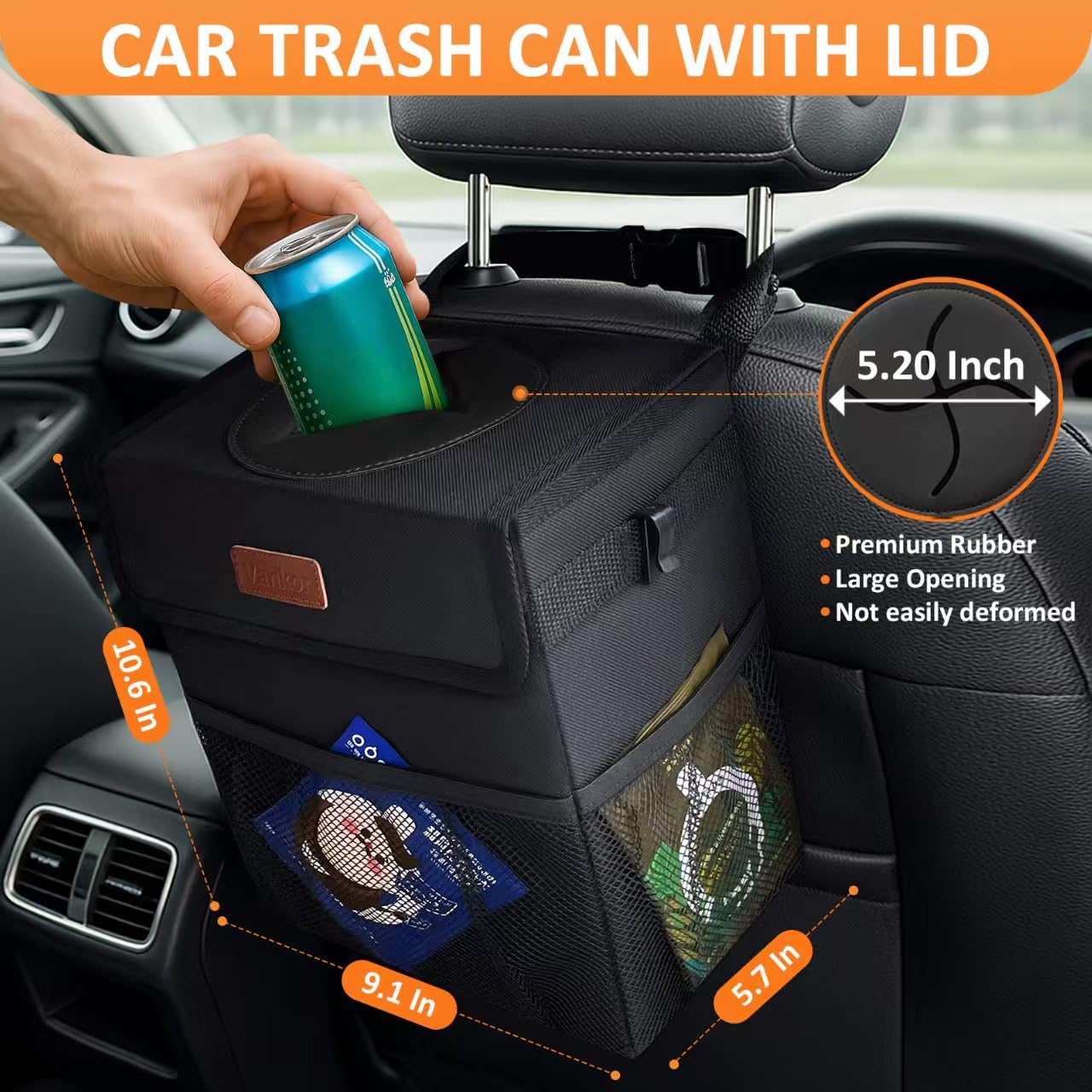 Thumbnail 1 de Vankor Car Trash Can 3.0 Gal