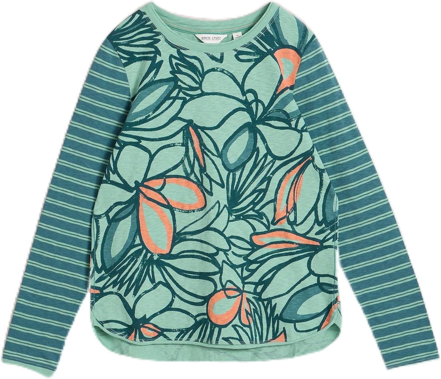 Detalle de White Stuff Clara T-Shirt Femme (Lot de 1) — T-shirt coton intemporel et confortable