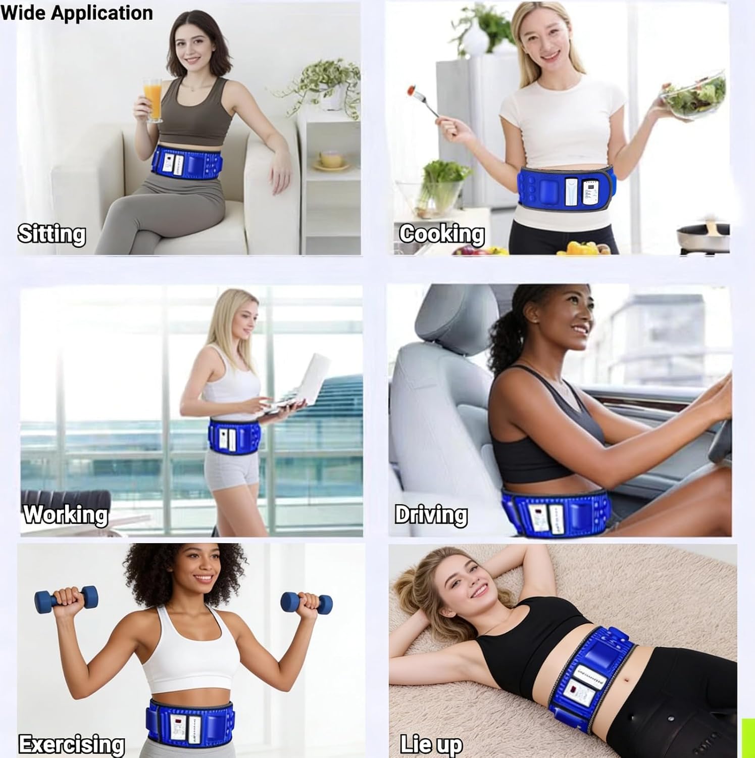 Detalle 2 de Warmforwel X8 Slimming Belt with 36 Vibration Modes and 120 cm Adjustable Wrap