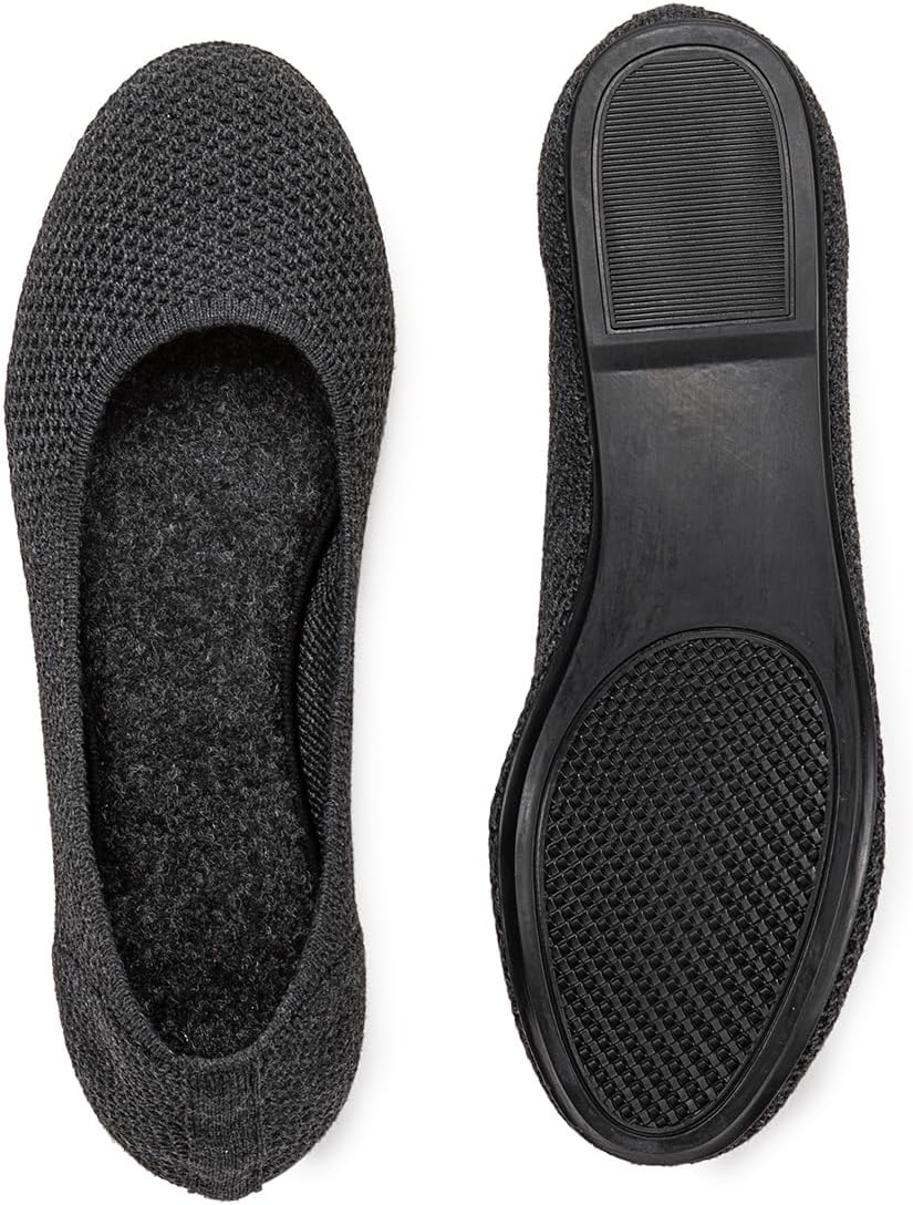 Thumbnail 2 de Frank Mully Damen Ballerinas Slip-On aus Strick mit runder Spitze – Runde Zehe