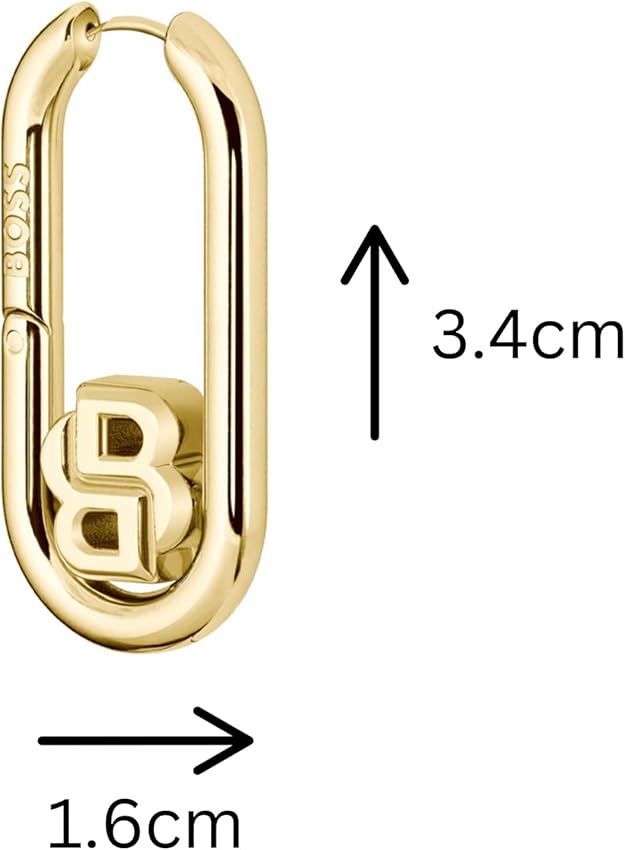 Detalle 2 de BOSS 1580627 Collar DOUBLE B Swing en oro amarillo