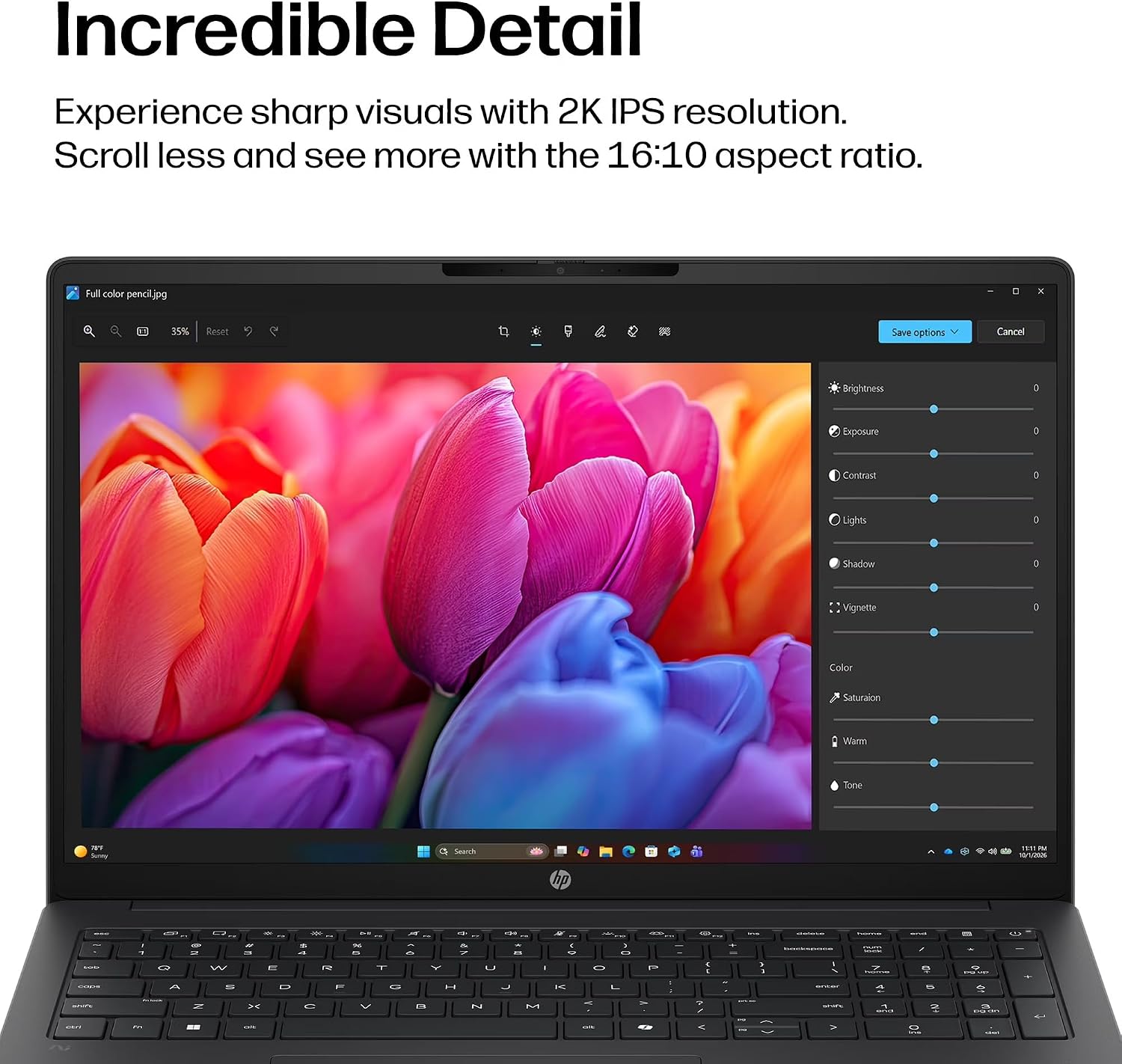 Detalle de HP Laptop with Snapdragon X