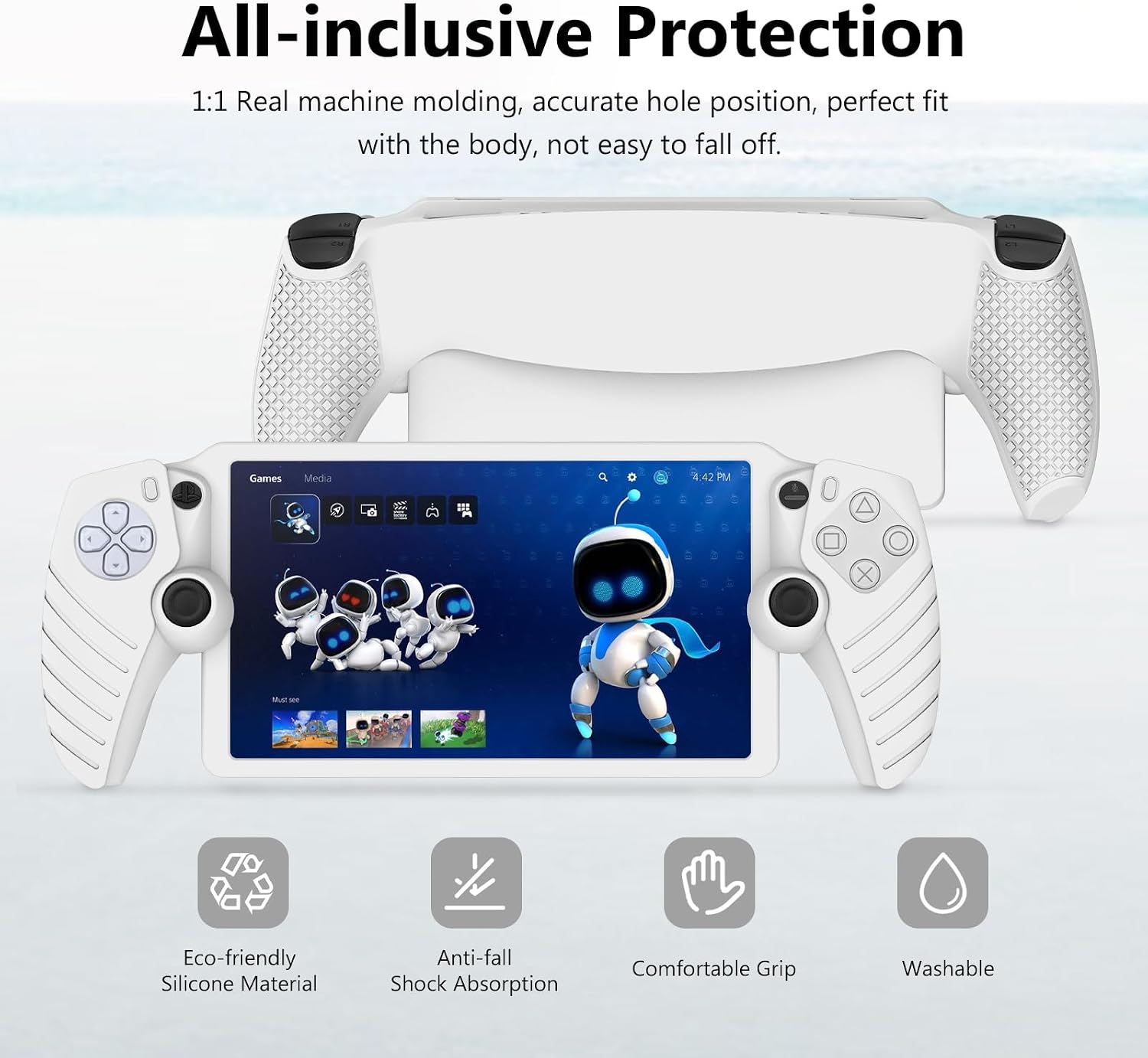 Detalle 2 de Weiche Silikon Schutzhülle für PlayStation Portal