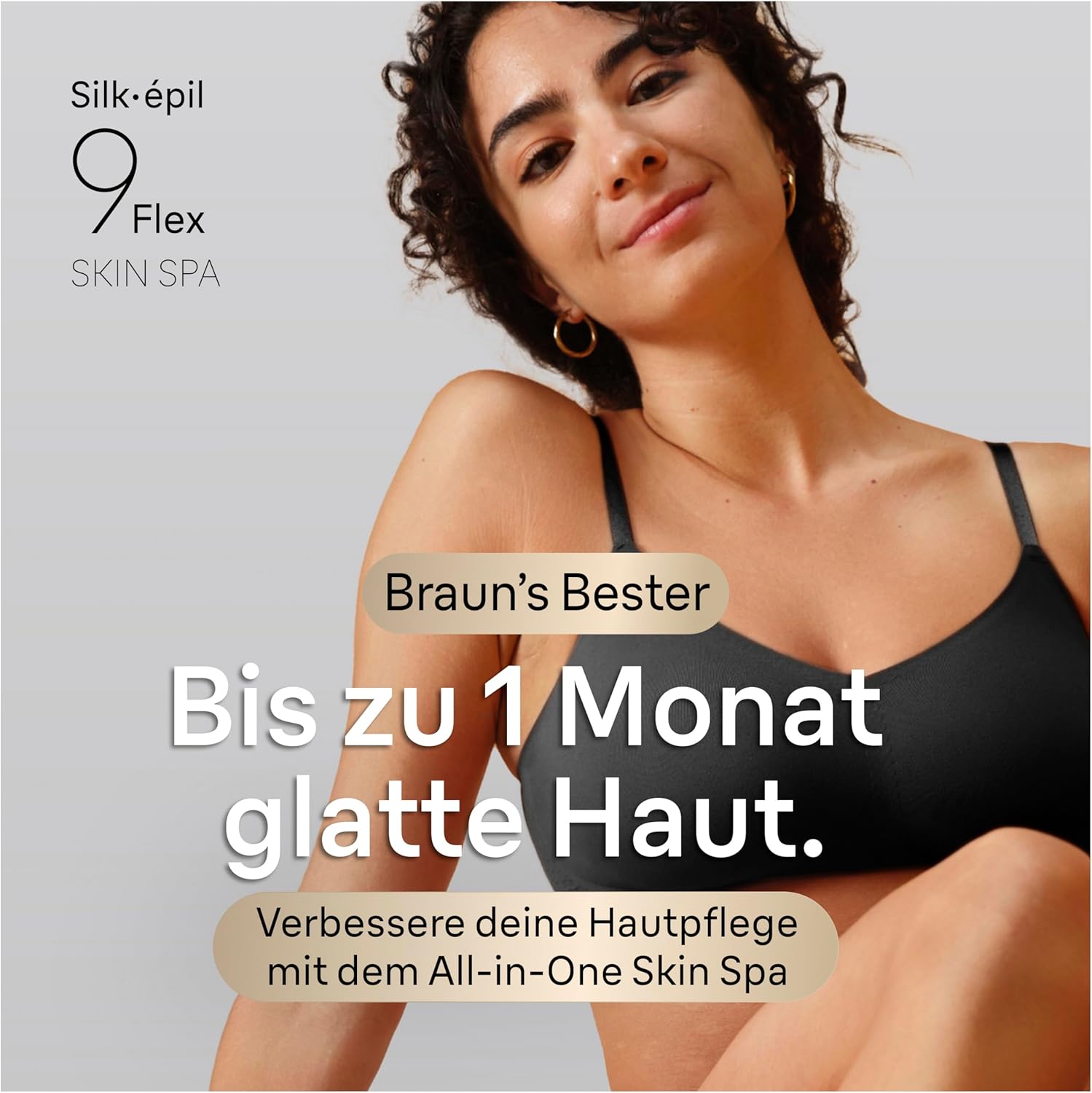 Thumbnail 1 de Braun Silk·épil 9 Flex SkinSpa Epilierer 9-681 3D (Gold) – All-in-One Set mit 360° flexiblem Kopf