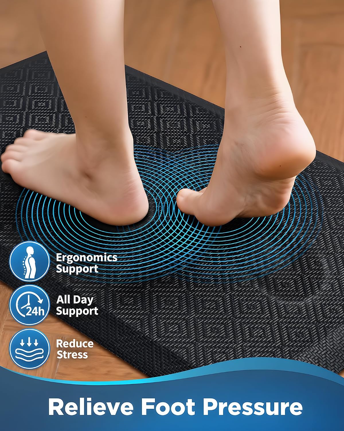 Detalle 2 de Ophanie 20x32 0.75" Anti-Fatigue Kitchen Mat
