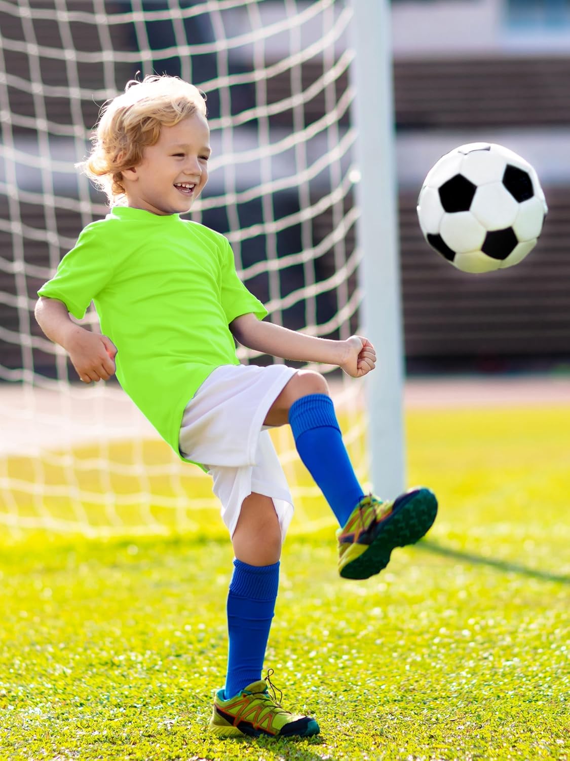 Thumbnail 5 de Boys Neon Dry Fit Athletic T-Shirts with UPF 50+ Sun Protection