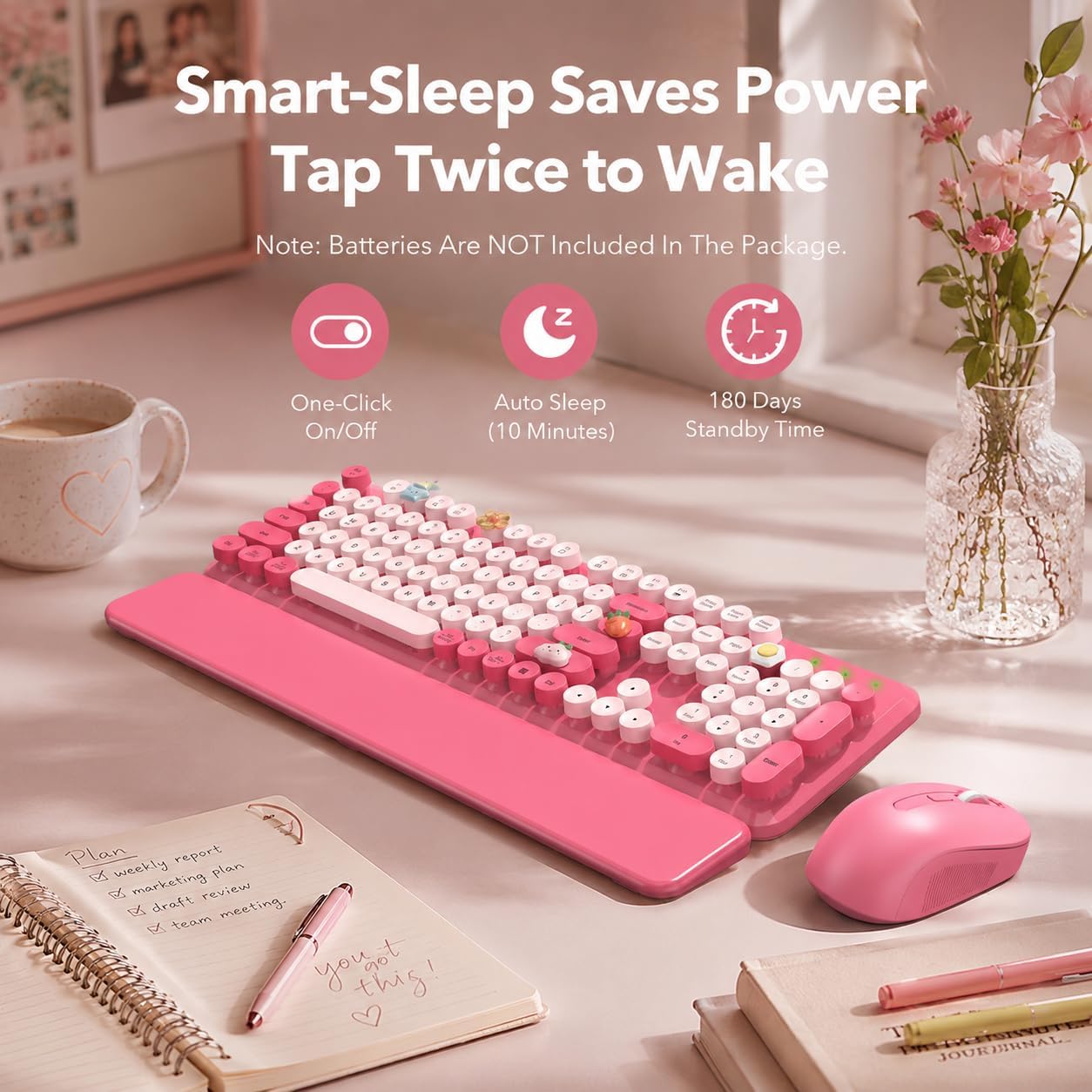 Thumbnail 4 de Wireless Keyboard and Mouse Combo 2.4GHz